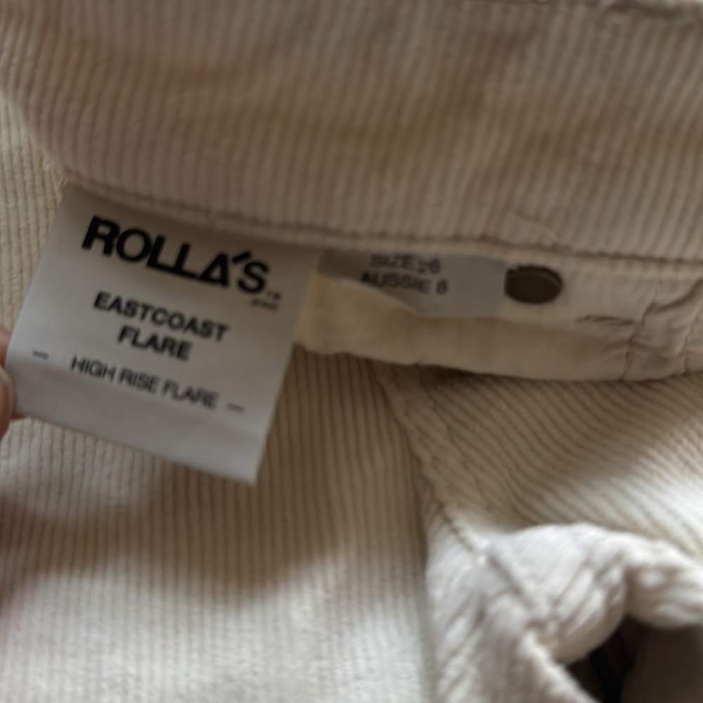 ROLLA'S Cream Boot Cut Pants - Picture 7 of 8